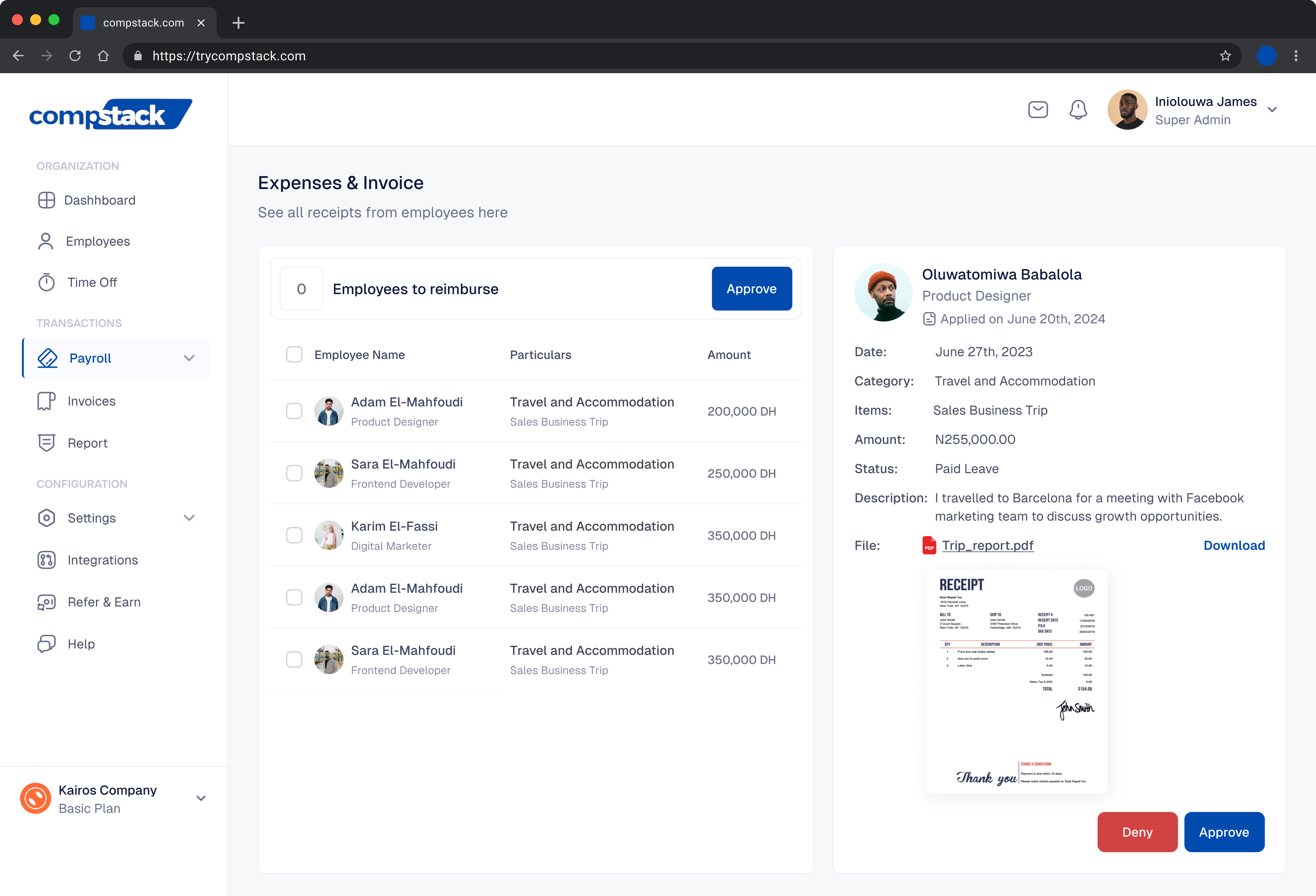 Streamline Expense Management